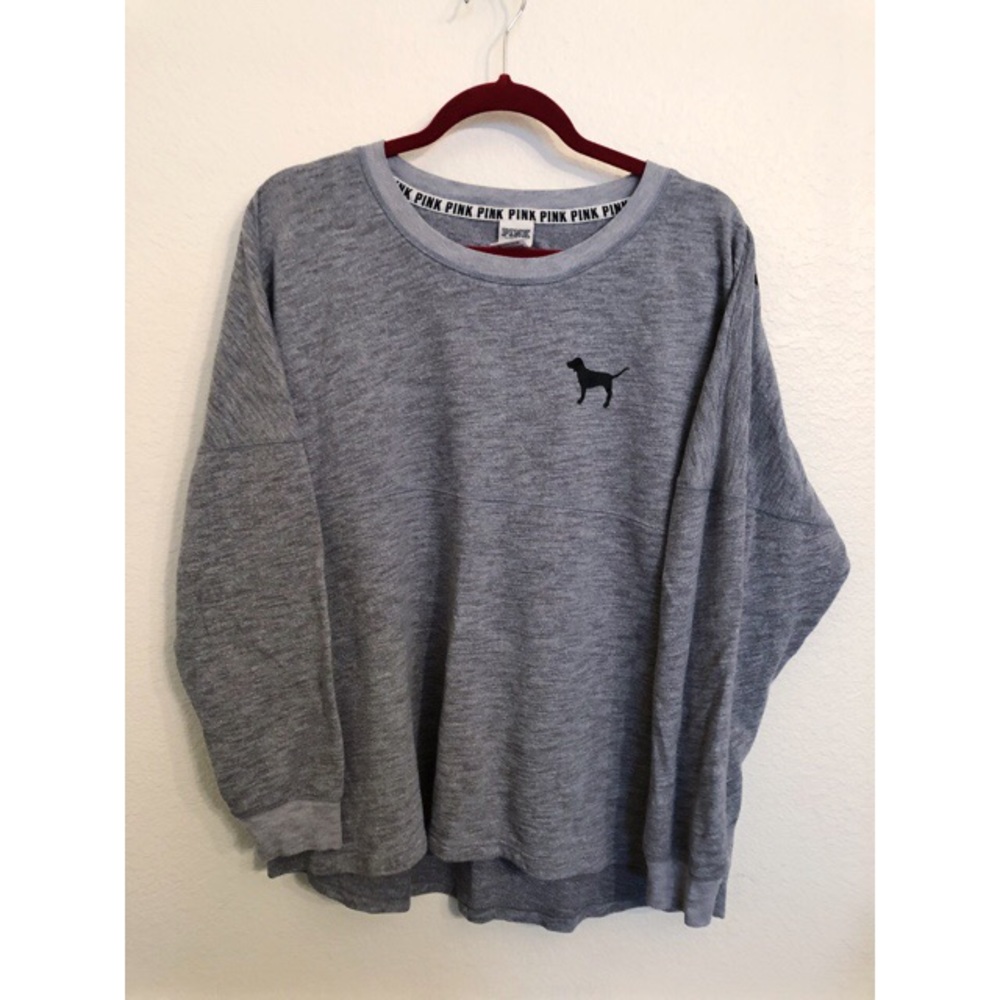 Victoria’s Secret PINK Gray sweatshirt  Sz L